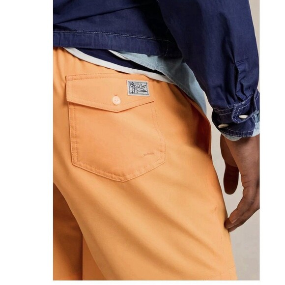 New Men's Polo Ralph Lauren Orange 5.5" Traveler Swim Trunks Board Shorts XXL - Picture 3 of 14